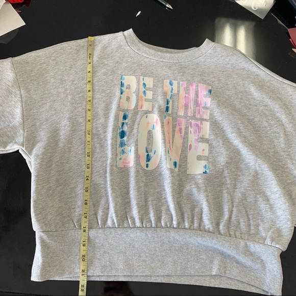 OLD NAVY grey crop sweatshirt - Picture 7 of 11